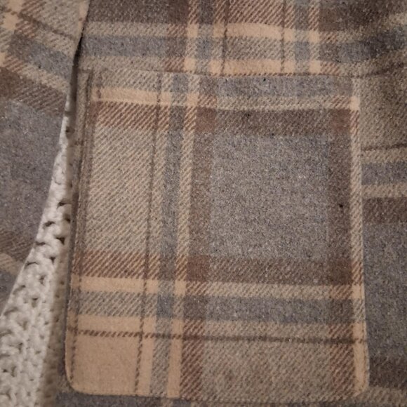 FOREVER 21- CHECKERED COAT--BROWN TONES --SIZE MEDIUM - Picture 5 of 5